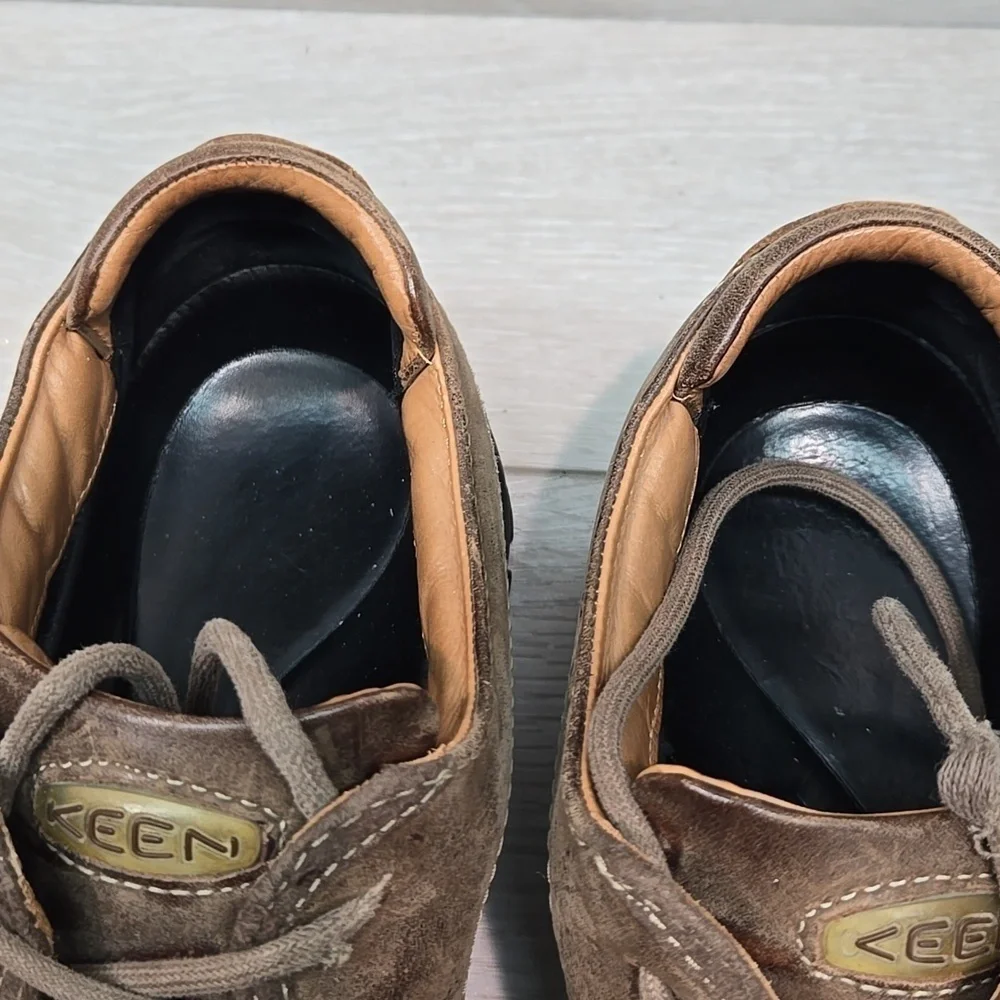 Keen Men's Brown Casual Leather Sneakers Shoes Boots Sz 9